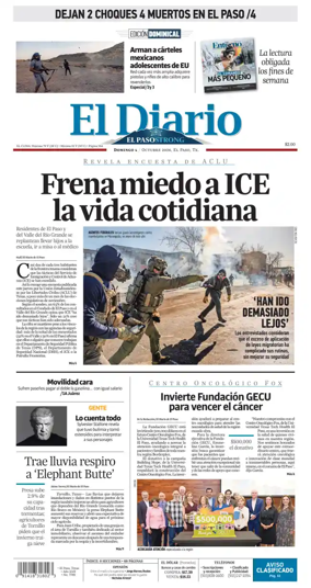 Cover of El Diario de El Paso