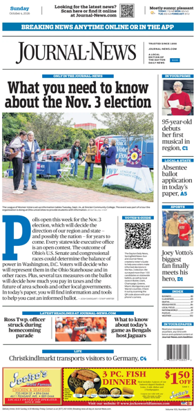 Cover of Hamilton Journal News