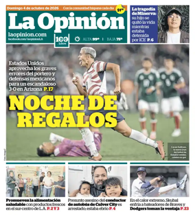 Cover of La Opinion