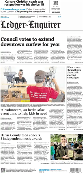 Cover of Ledger-Enquirer (Sunday)