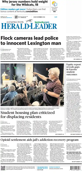 Cover of Lexington Herald-Leader (Sunday)