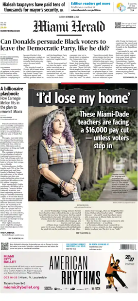 Cover of Miami Herald (Sunday)