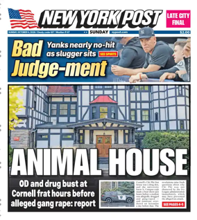 Cover of New York Post