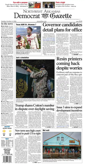 Cover of Northwest Arkansas Democrat-Gazette