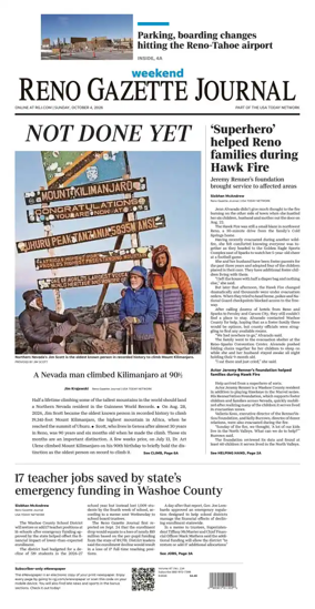 Cover of Reno Gazette Journal