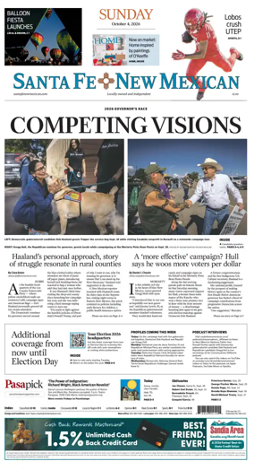 Cover of Santa Fe New Mexican