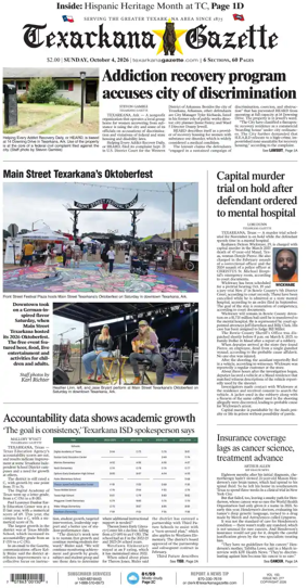 Cover of Texarkana Gazette