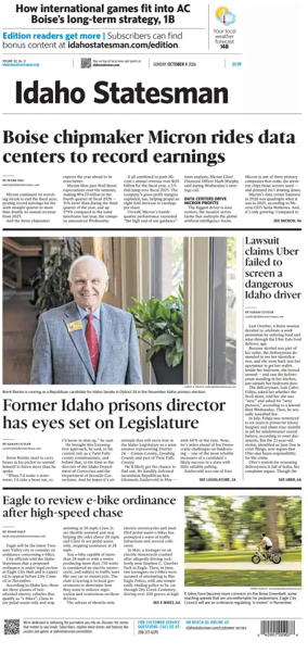 Cover of The Idaho Statesman (Sunday)