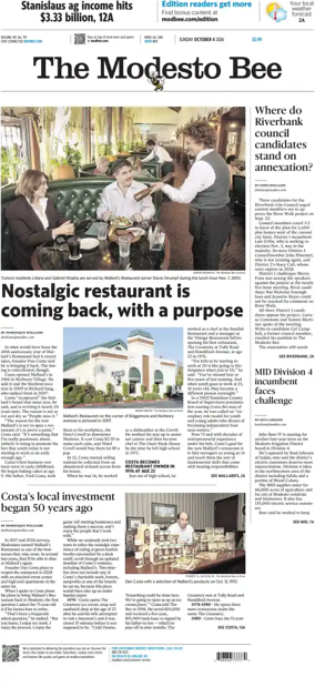 Cover of The Modesto Bee (Sunday)