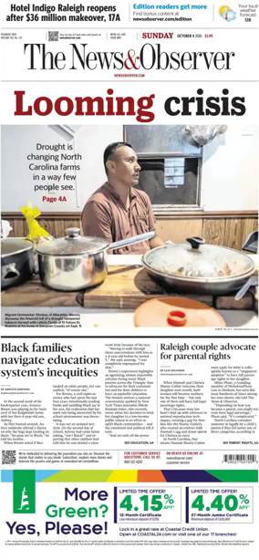 Cover of The News & Observer (Sunday)