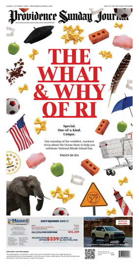 Cover of The Providence Journal