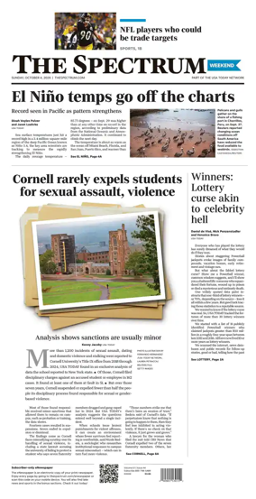 Cover of The Spectrum & Daily News