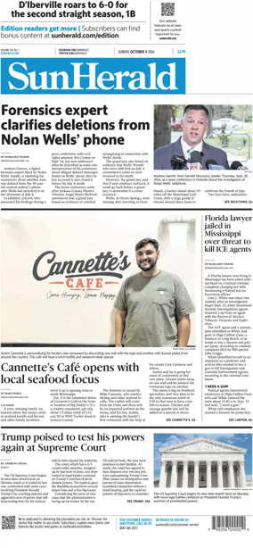 Cover of The Sun Herald (Sunday)