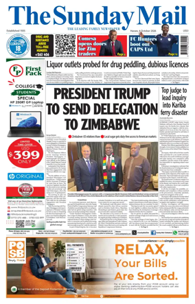 Cover of The Sunday Mail (Zimbabwe)