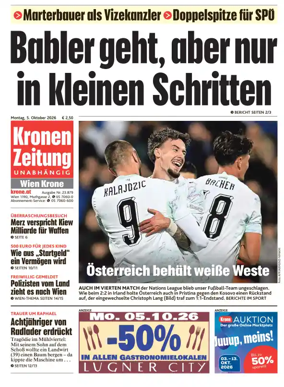 Cover of Kronen Zeitung
