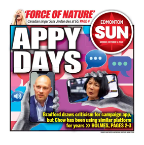 Cover of Edmonton Sun
