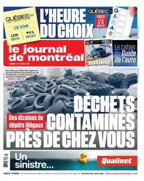 Cover of Le Journal de Montreal