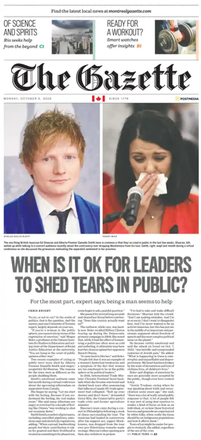 Cover of Montreal Gazette