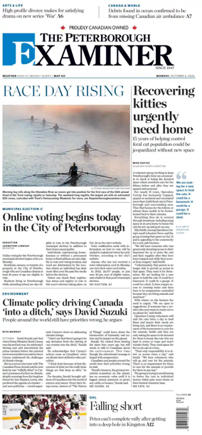 Cover of The Peterborough Examiner