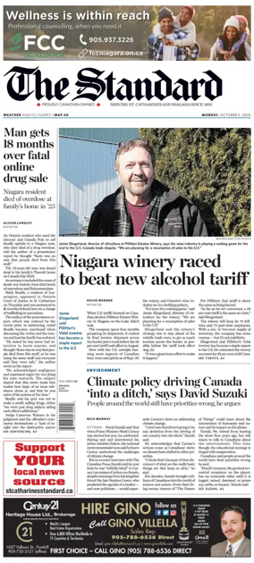 Cover of The Standard (St. Catharines)