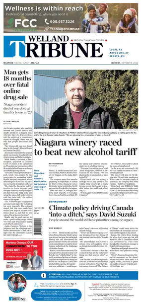 Cover of The Welland Tribune