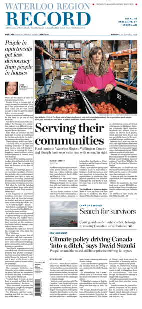 Cover of Waterloo Region Record