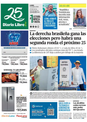 Cover of Diario Libre (Republica Dominicana)