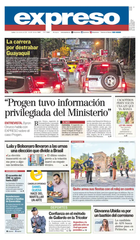 Cover of Diario Expreso