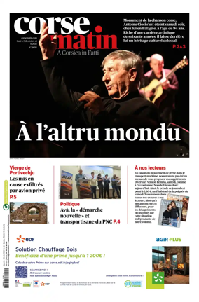 Cover of Corse Matin
