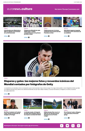 Cover of Euronews Culture and Sport (Spanish) Compiled Edition