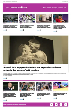 Cover of Euronews Culture (French)