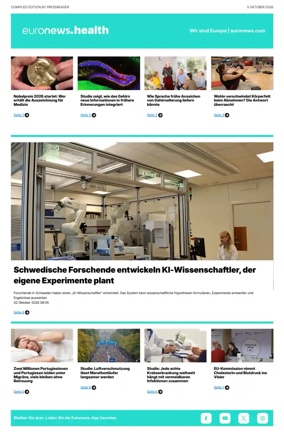 Cover of Euronews Health (German)