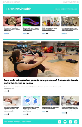 Cover of Euronews Health (Portuguese)