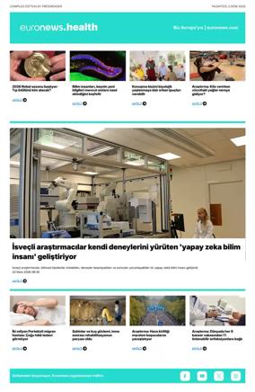 Cover of Euronews Health (Turkish) Compiled Edition