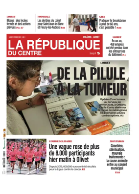 Cover of La Republique du Centre (Orleans - Loiret))
