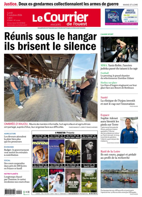 Cover of Le Courrier de l’Ouest (Angers)