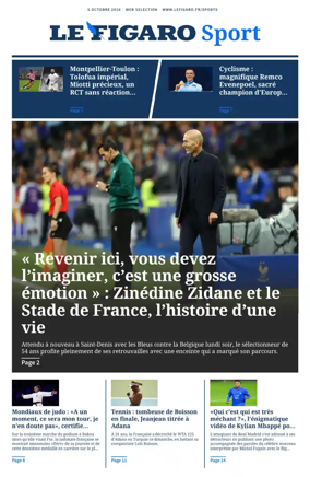 Cover of Le Figaro Sport