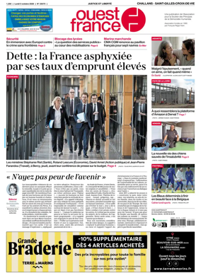 Cover of Ouest France (Challans / Saint-Gilles-Croix-de-Vie)
