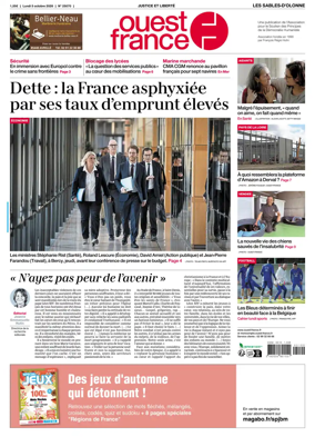 Cover of Ouest France (Les Sables-d'Olonne)