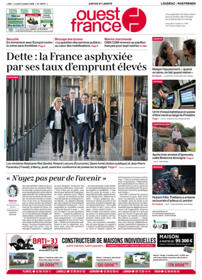 Cover of Ouest France (Loudeac / Rostrenen)