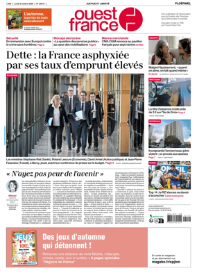 Cover of Ouest France (Ploermel)