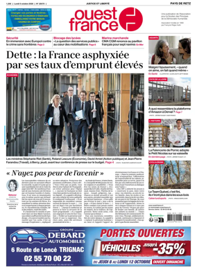 Cover of Ouest France (Pornic / Pays de Retz)