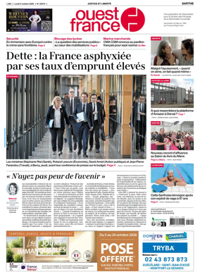 Cover of Ouest France (Sarthe)