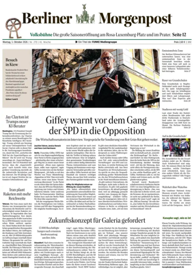 Cover of Berliner Morgenpost