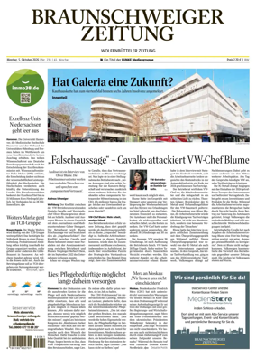Cover of Braunschweiger Zeitung (Braunschweig)