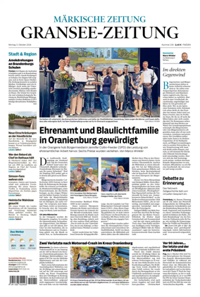 Cover of Gransee-Zeitung