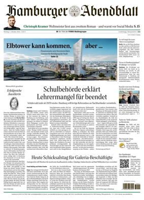 Cover of Hamburger Abendblatt (Harburg)