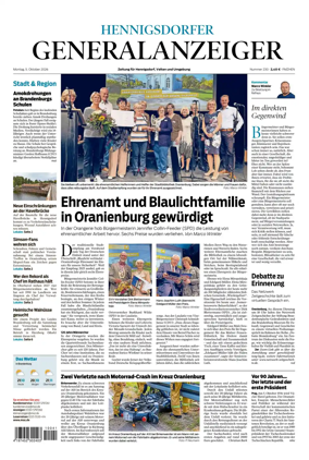 Cover of Hennigsdorfer Generalanzeiger