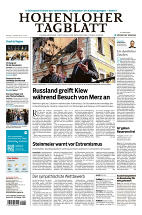 Cover of Hohenloher Tagblatt