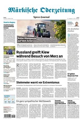 Cover of Markische Oderzeitung Erkner